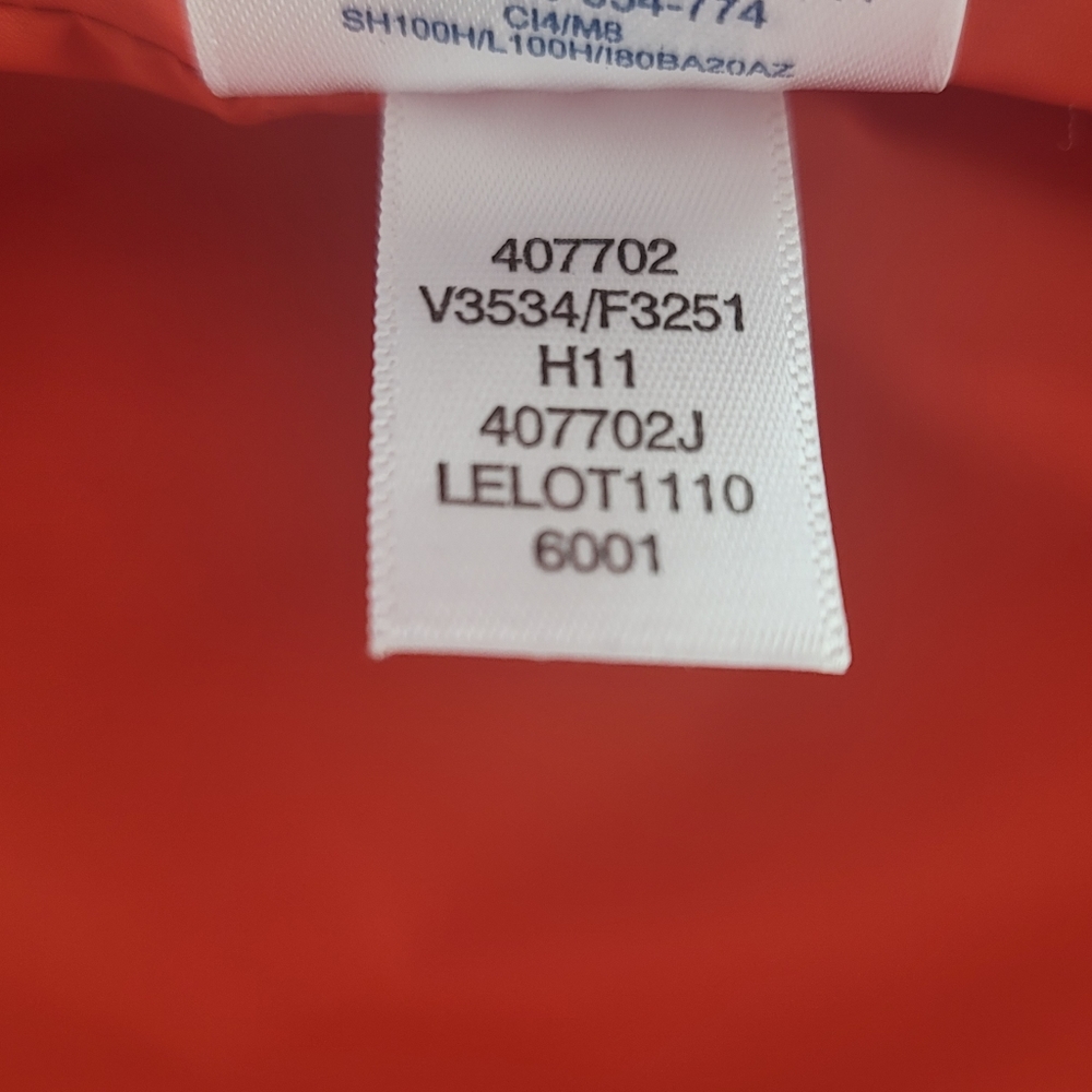 Lands End Orange Down Puffer Vest Jacket XL - Picture 8 of 8